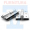 Петля с доводчиком стекло-стена арт.211ALL (левая)