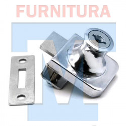 Замок для шкафов и витрин арт. 416 (одно стекло)